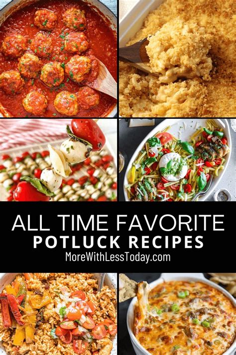 All Time Favorite Potluck Recipes More With Less Today