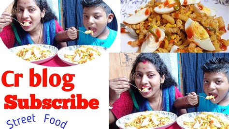 Spicy Pasta Eating Challenge Ll Eating Show Ll Street Food Ll Egg Pasta