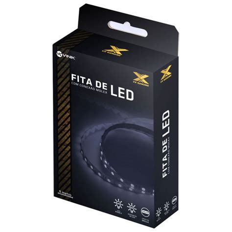 Fita de Led Branco Conexão Molex 60 leds VX Gaming LBM1 GBinfo