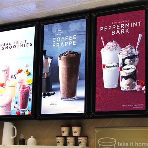 Haagen Dazs Menu Board