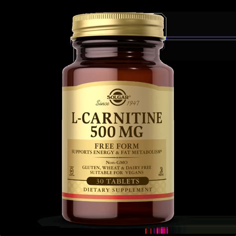 Карнитин L Carnitine Solgar 500 мг 30 таблеток SOL006 фото отзывы