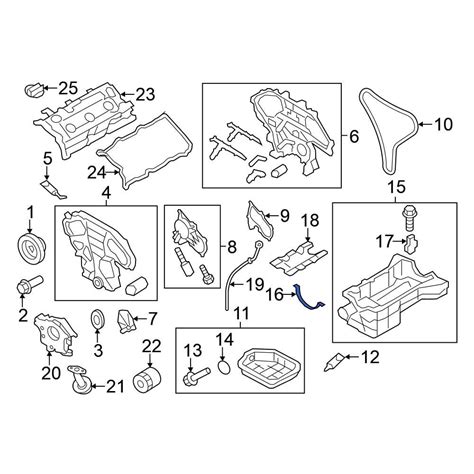Nissan OE 1112131U10 - Rear Engine Oil Pan Gasket