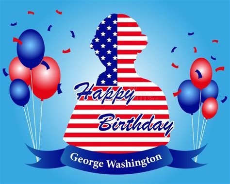 George Washington Birth Day, America President Day, Copy Space Stock ...