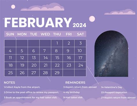 February Calendar Word Printable Tildy Gilligan