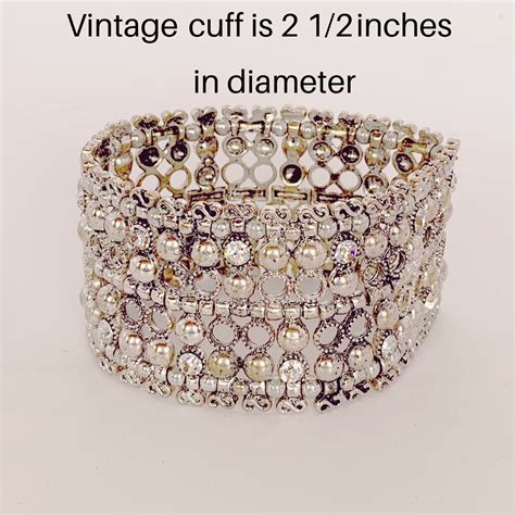 Rhinestone Cuff Rhinestone Bracelet Rhinestone Bangle - Etsy