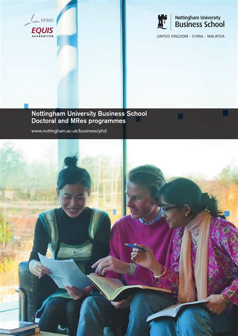 Nottingham University Business School Doctoral Brochure by Nottingham ...