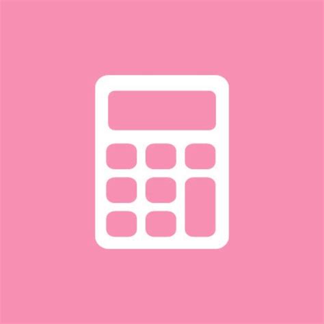 A White Calculator On A Pink Background