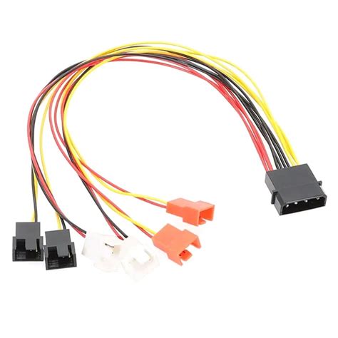 Windland 4pin Molex To 3pin 4pin Fan Adapter 12v 7v 5v Pc Fan Adapter 4pin Molex Splitter