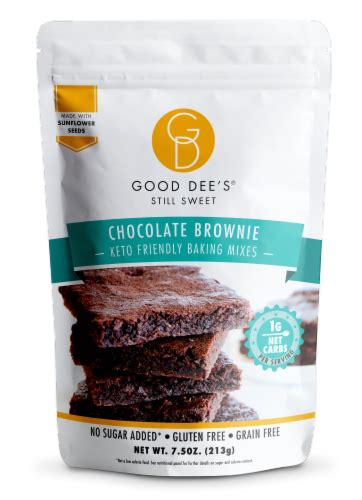 Good Dee’s Brownie Mix Low Carb Keto Friendly No Sugar Added No Nut Based Gluten Free Oz