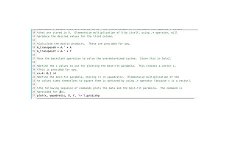 Solved 8 5 MATLAB Least Squares Approximation LAB ACTIVITY Chegg