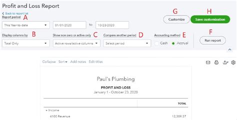 How to Run a Profit and Loss Report or Income Statement in QuickBooks ...