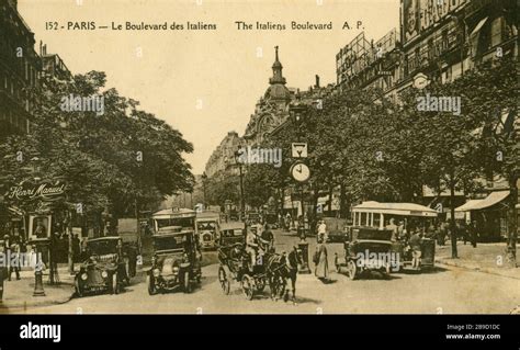 Boulevard Des Italiens Paris Banque De Photographies Et Dimages à