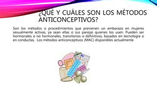 MÉTODOS ANTICONCEPTIVOS PPT