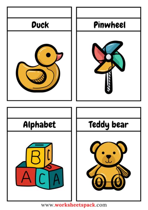 Free Printable Toys Flashcards - worksheetspack