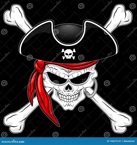 Girl Pirate Skull Clip Art