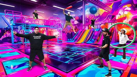 Overnight In Super Trampoline Park Doing Really Dumb Stuff Youtube