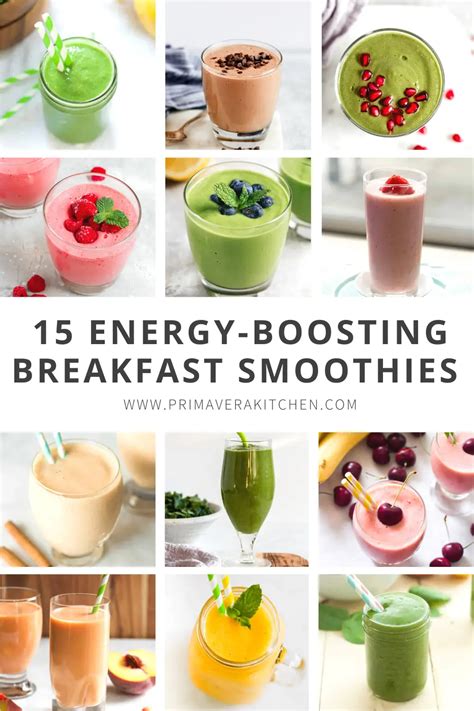 15 energy boosting breakfast smoothie healthy easy delicious – Artofit