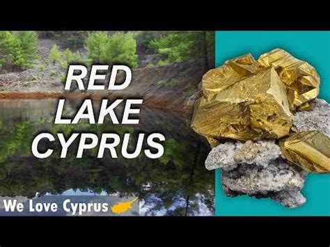 The red lake in Kinousa village in Cyprus. There are subtitles in ...