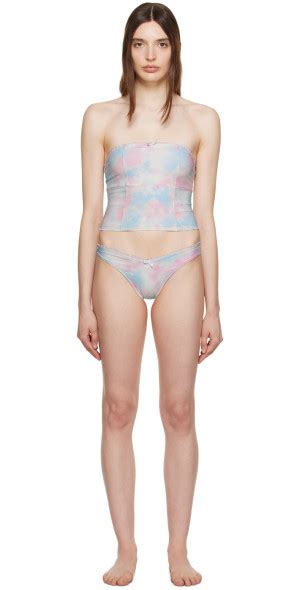 Frankies Bikinis Ssense Exclusive Multicolor Peace Enzo Bikini