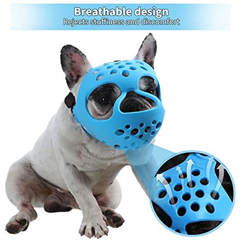 Short Snout Dog Muzzle Soft Silicone Flat Faced Muzzle For French