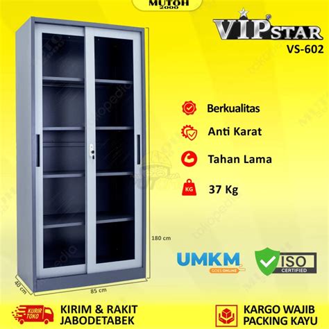 Jual Vip Star Vs Lemari Arsip Besi Pintu Sliding Kaca Pintu Geser