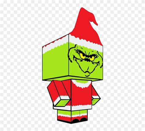 Grinch Christmas Face Clip Art Black And White Transparent - Dibujos El Grinch Y Cindy, HD Png ...