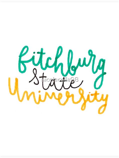 Fitchburg State University Sticker By Nicolecella98 Redbubble