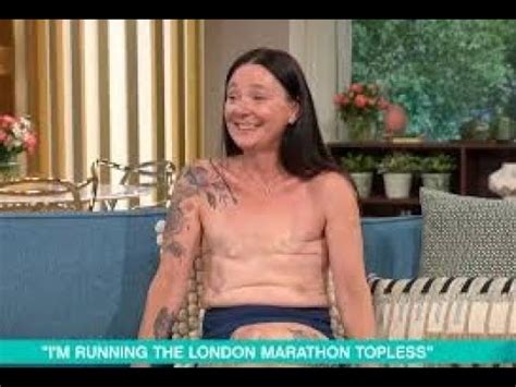Double Mastectomy Yet Running Marathons SEMI NAKED A Very Very BRAVE