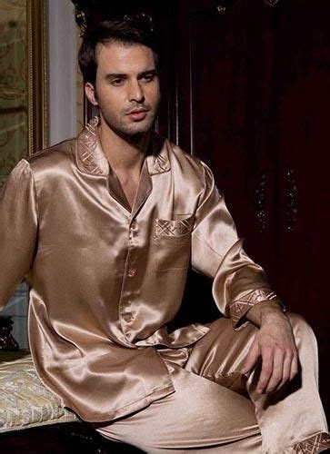 Pin De William Stock En Mens Silk Pajamas Ropa De Moda Hombre Ropa