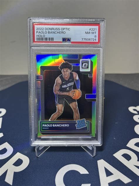 2022 Panini Donruss Optic Paolo Banchero RC 221 Silver Holo Rated