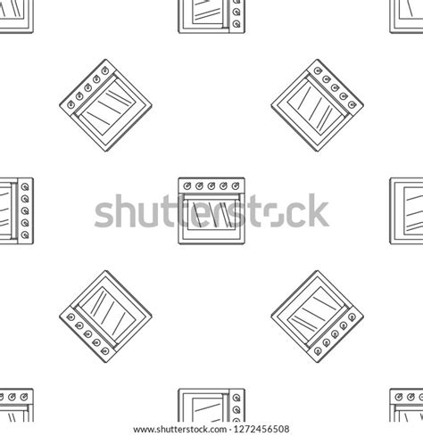 Big Gas Cooker Icon Outline Illustration Stock Vector Royalty Free