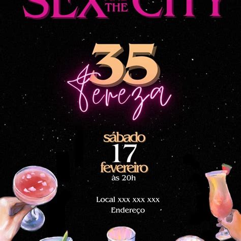 Convite Digital Sex And The City Elo Produtos Especiais