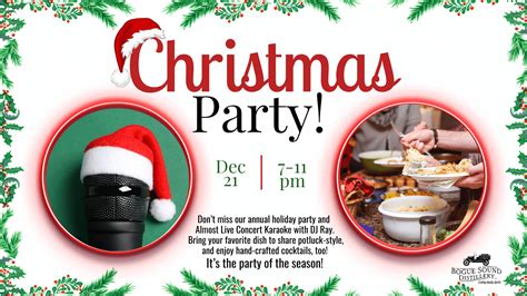 Christmas Party with Almost Live Concert Karaoke & Pot Luck - Bogue Sound Distillery