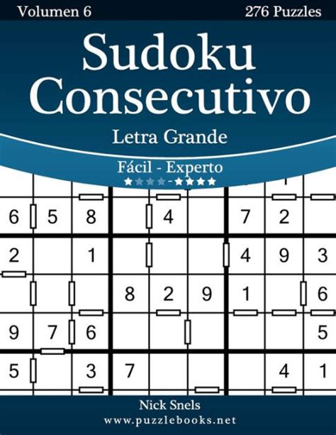 Sudoku Consecutivo Impresiones Con Letra Grande De F Cil A Experto