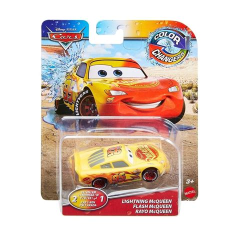 Veh Culo De Juguete Mattel Cars Rayo Mcqueen Color Change Bodega