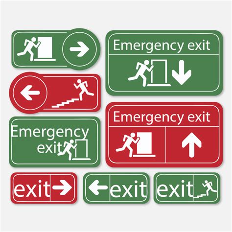 Fire Evacuation Plan Signs