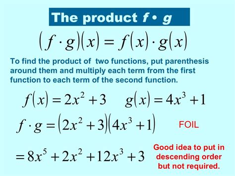 Operations On Functions Examples With Answers