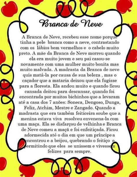 A História Da Branca De Neve Resumo Nex Historia