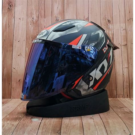 Jual Helm Kyt Dj Maru Black Red Dof Paket Ganteng Visor Iridium