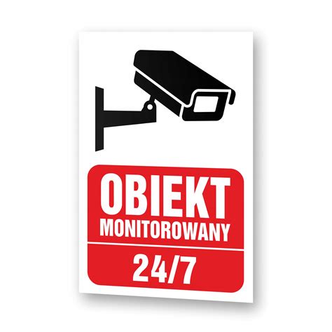 Tabliczka Obiekt Monitoroany X Pcv Mm Tablica Monitoring