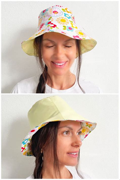 Reversible Bucket Hat Sewing Pattern And Instructions Super Etsy