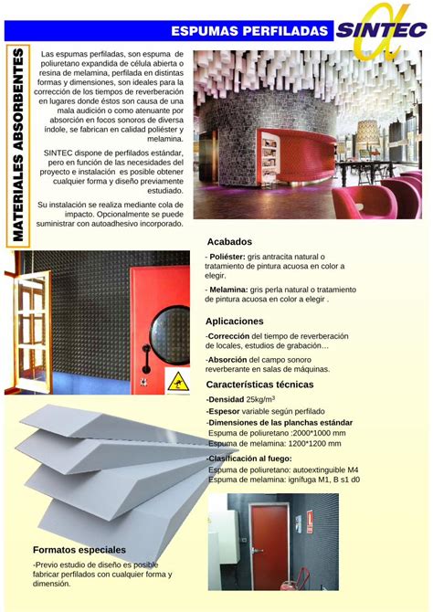 Pdf Espumas Perfiladas Materiales Absorbentes Correcci N Del