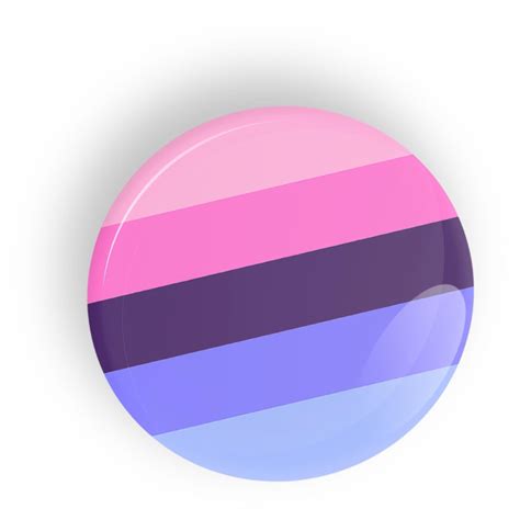 Omnisexual Pride Flag Pin Badge Button Or Fridge Magnet