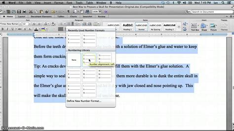 How To Format A Research Paper In Ms Word Mac Youtube