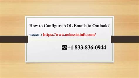 Ppt How To Configure Aol Email In Outlook 1833836 0944 Powerpoint