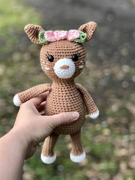 Free Crochet Deer Pattern - Grace and Yarn