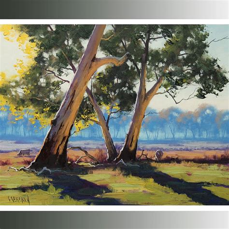 LANDSCAPE OIL PAINTING Tree Painting Rural Landscape Realistic Oil on ...