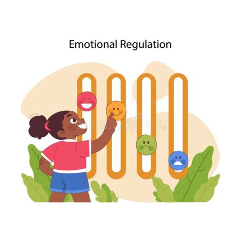 Emotional Regulation Concept Flat Vector Illustration Stock Vector