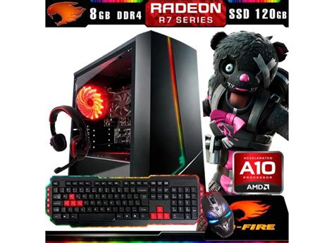 Pc Gamer G Fire Htg Amd A Gb Radeon R Usb Em Promo O