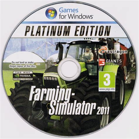 Farming Simulator Platinum Edition Cover Or Packaging Material